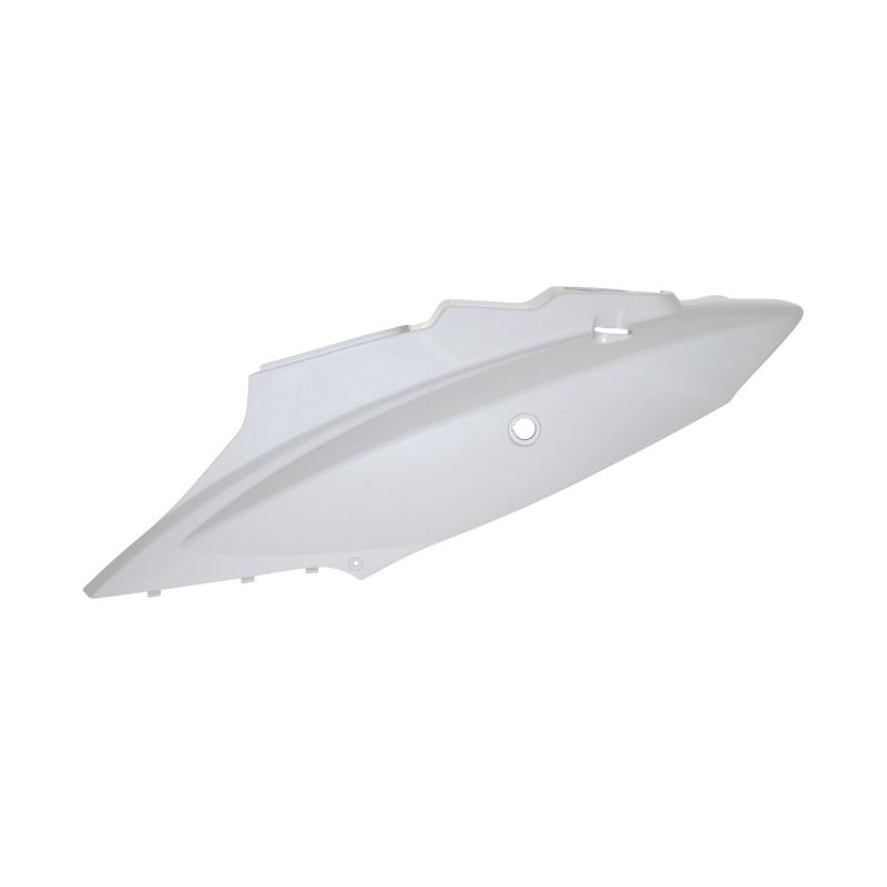 Coque arrière gauche blanche brillante adaptable Kymco 50 agility