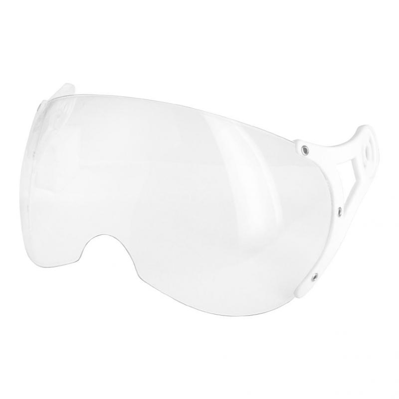 Ecran incolore casque jet Helios SB13B fixation blanche