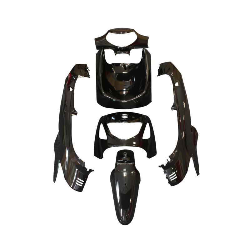 Kit carrosserie 6 pièces noir brillant adaptable Honda 125 sh