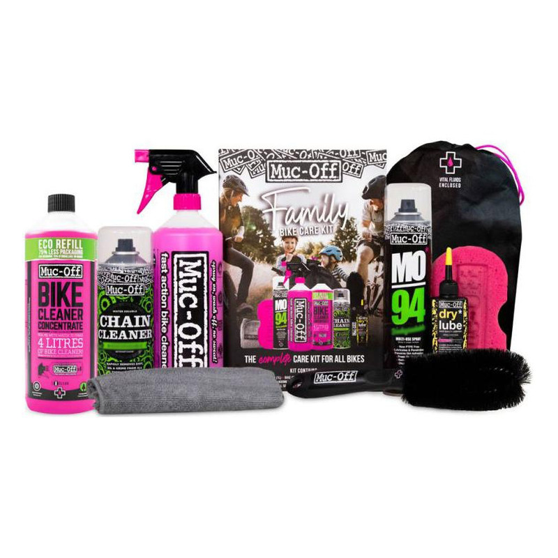 Kit d’entretien Muc-Off Family Bike Care Kit (9 pcs)