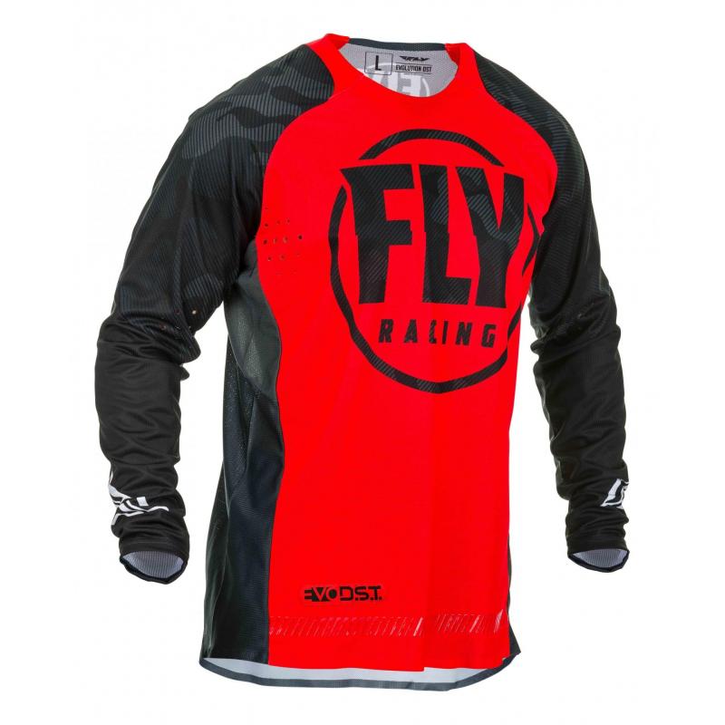 Maillot cross Fly Racing Evolution DST Racewear rouge/noir- 2XL