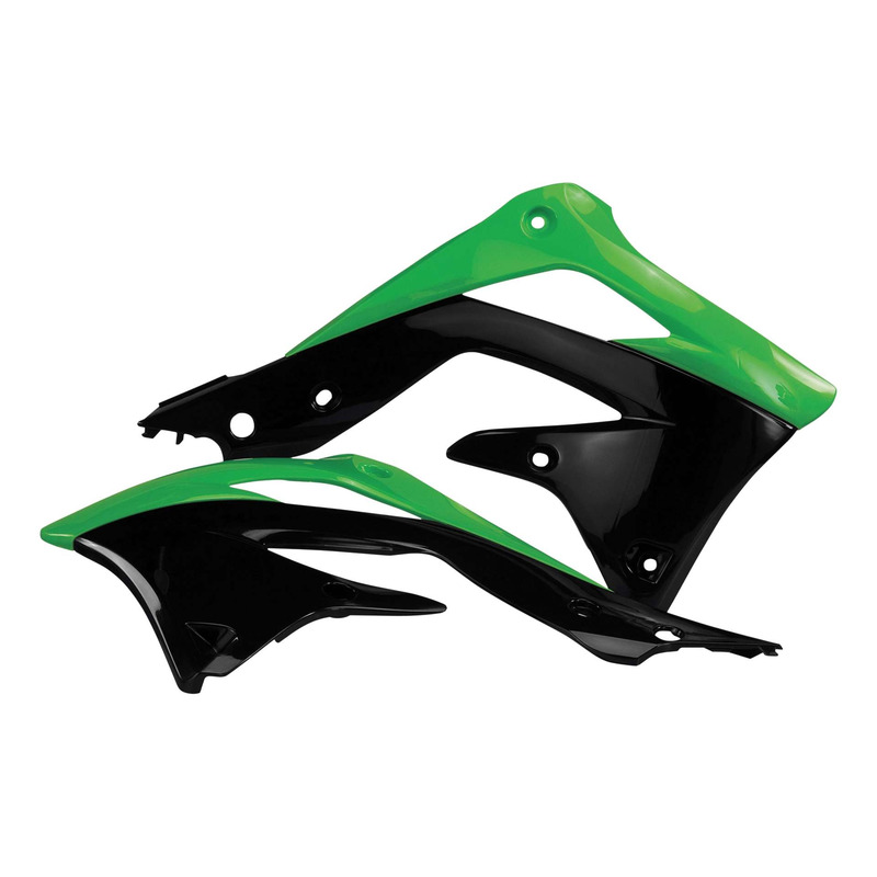 Ouïes de Radiateur ACERBIS Vert / Noir - Kawasaki 450 KXF 12-15