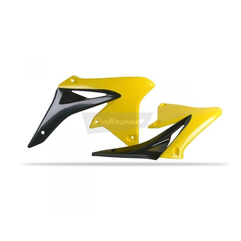 Ouïes de radiateur Polisport Suzuki 250 RM-Z 10-17 noir/jaune