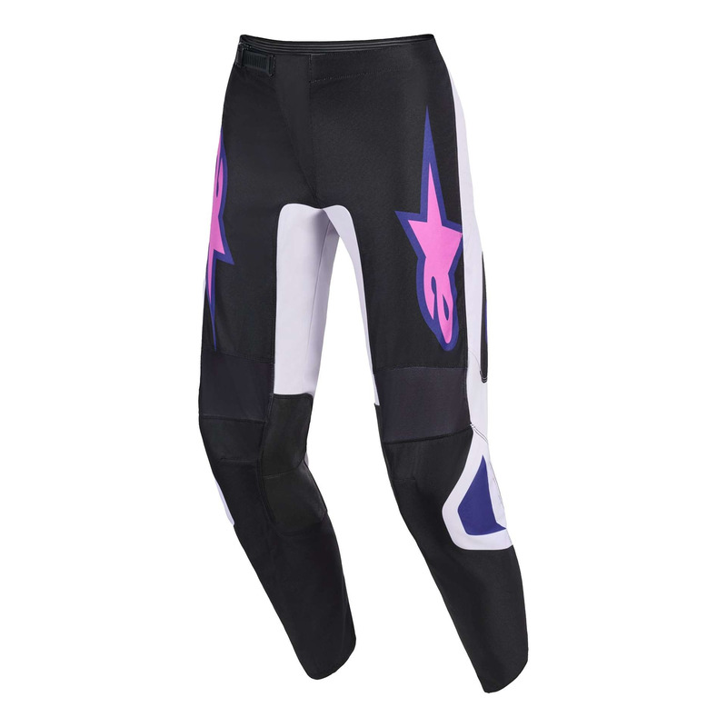 Pantalon cross Alpinestars Fluid Grid black/light gray/purple