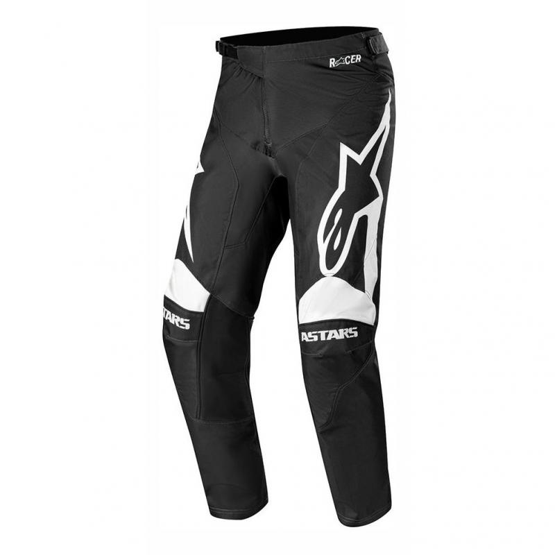 Pantalon cross Alpinestars Racer Supermatic noir/blanc- 28