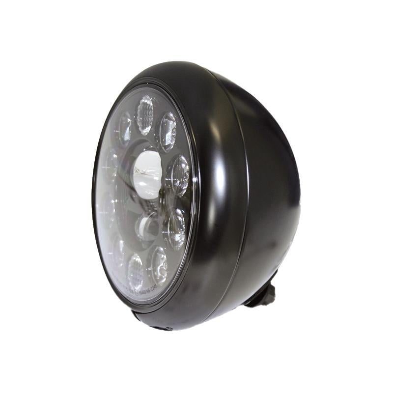 Phare LED Highsider HD-Style type 1 fixation inférieure noir