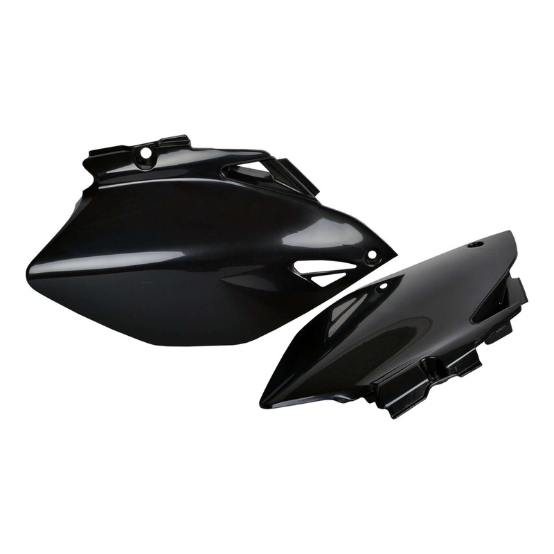 Plaques Latérales POLISPORT Type Origine Noires pour Yamaha 250/450 YZF 06-09