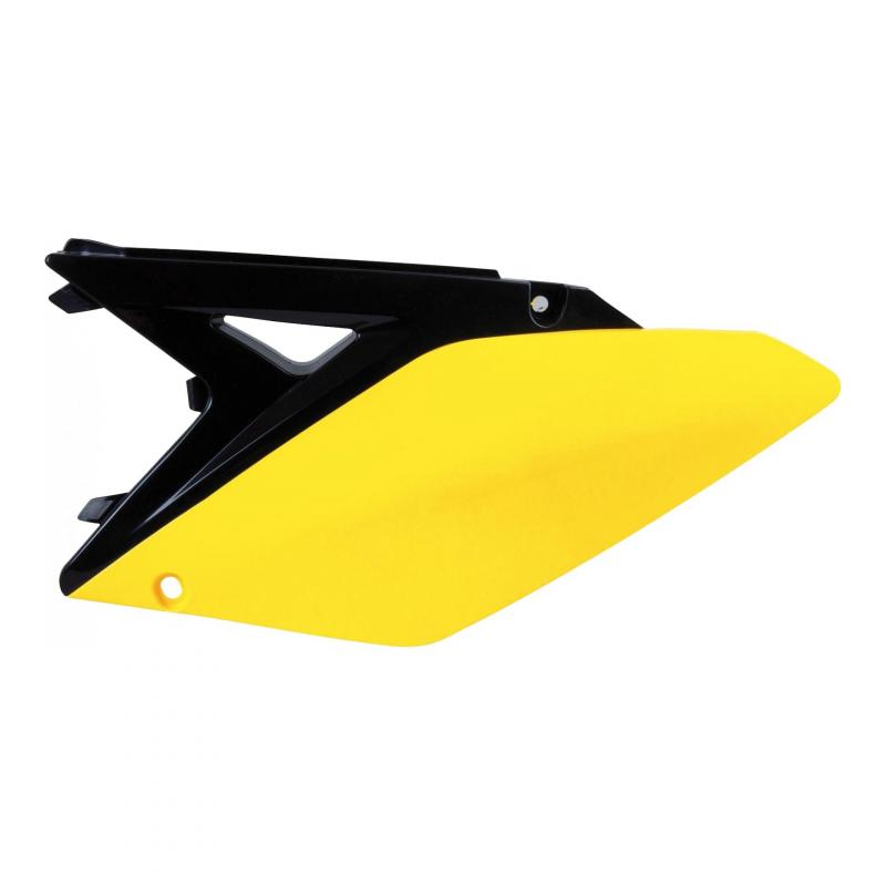 Plaques numéro latérales RTech jaunes et noires pour Suzuki RM-Z 250