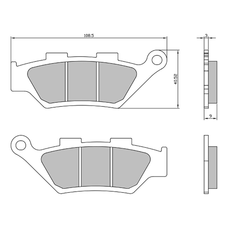 Plaquettes de frein RMS sinter Benelli TRK 502