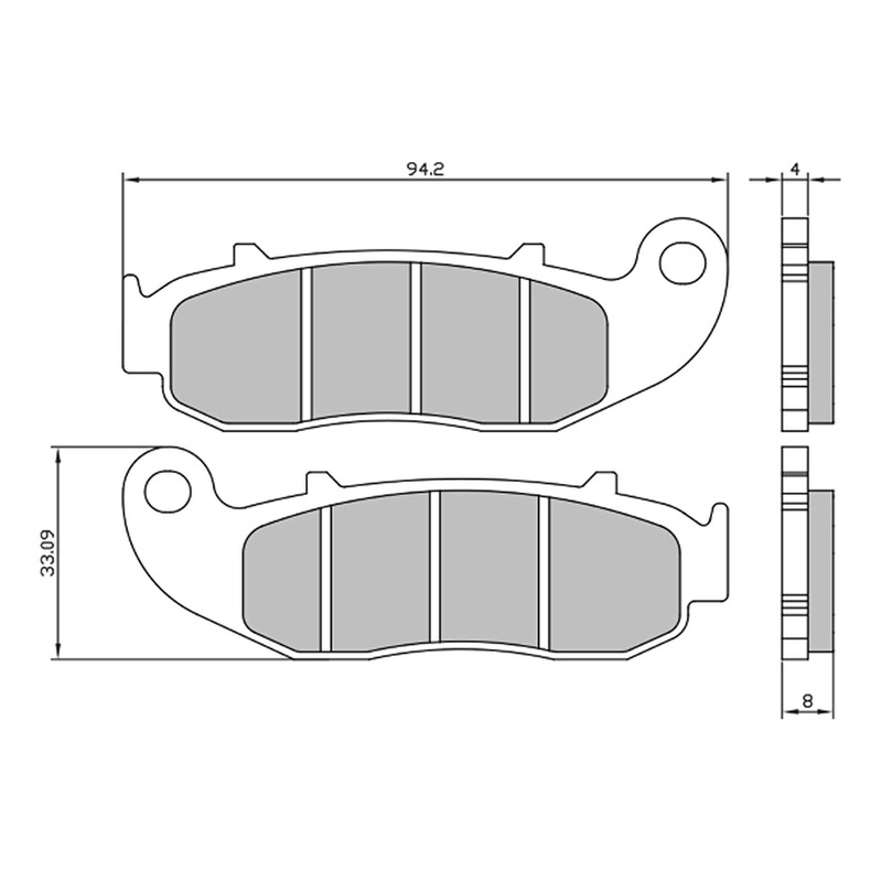 Plaquettes de frein RMS sinter Fantic TL 50/125