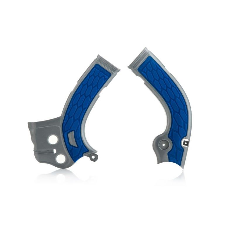 Protection de cadre Acerbis X-grip Yamaha 250 YZF 14-17 argent/bleu