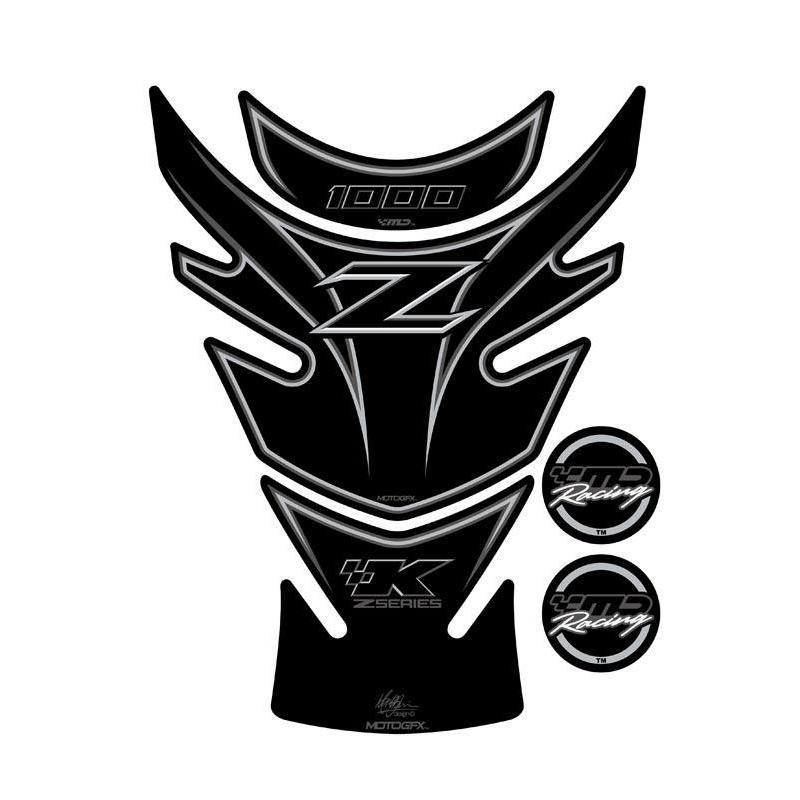 Protection de réservoir Motografix noir Kawasaki Z1000 3 pièces