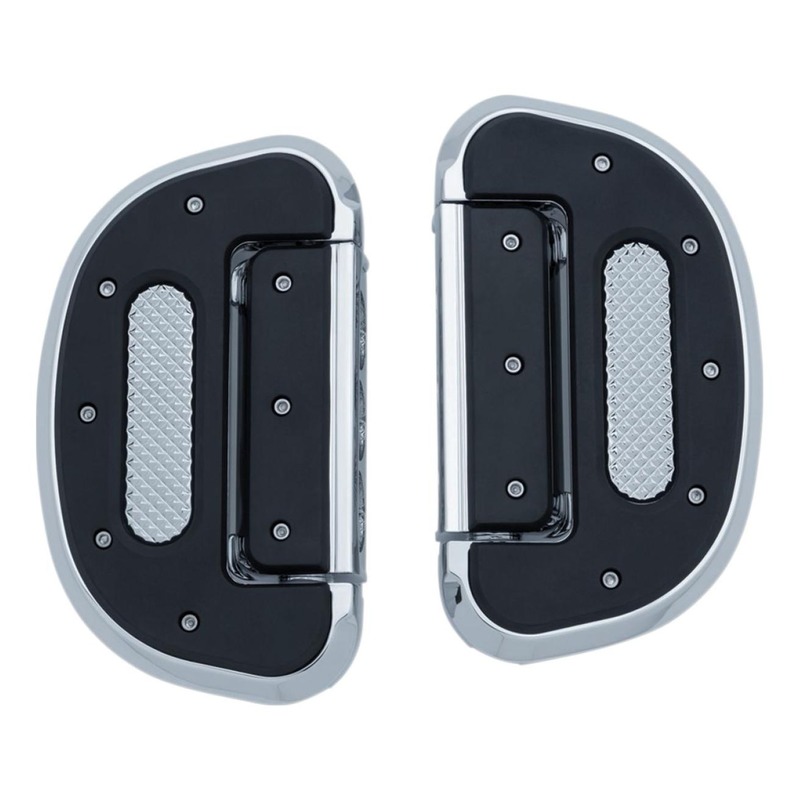 Repose pieds plateau Heavy Industry pilote Kuryakyn chrome