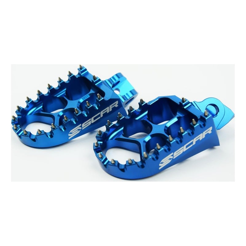 Reposes pieds Scar Evolution bleu pour Kawasaki KX 85 01-20
