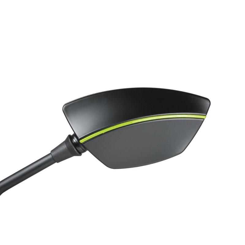 Rétroviseur droit Chaft Summer homologué noir/vert