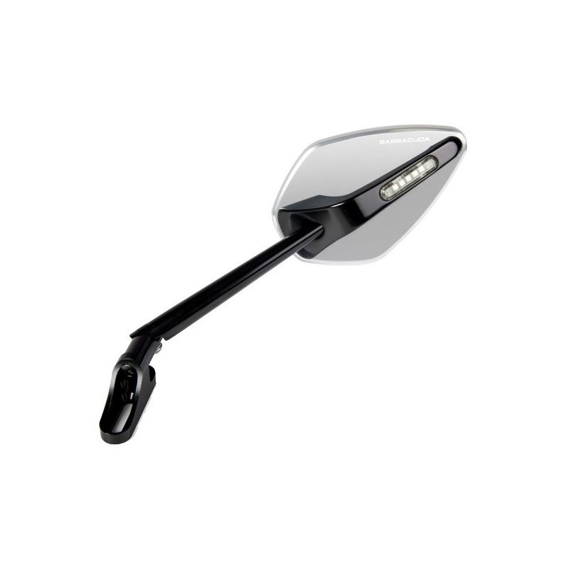 Rétroviseurs de carénages Barracuda Skin-X B-Lux argents clignotants