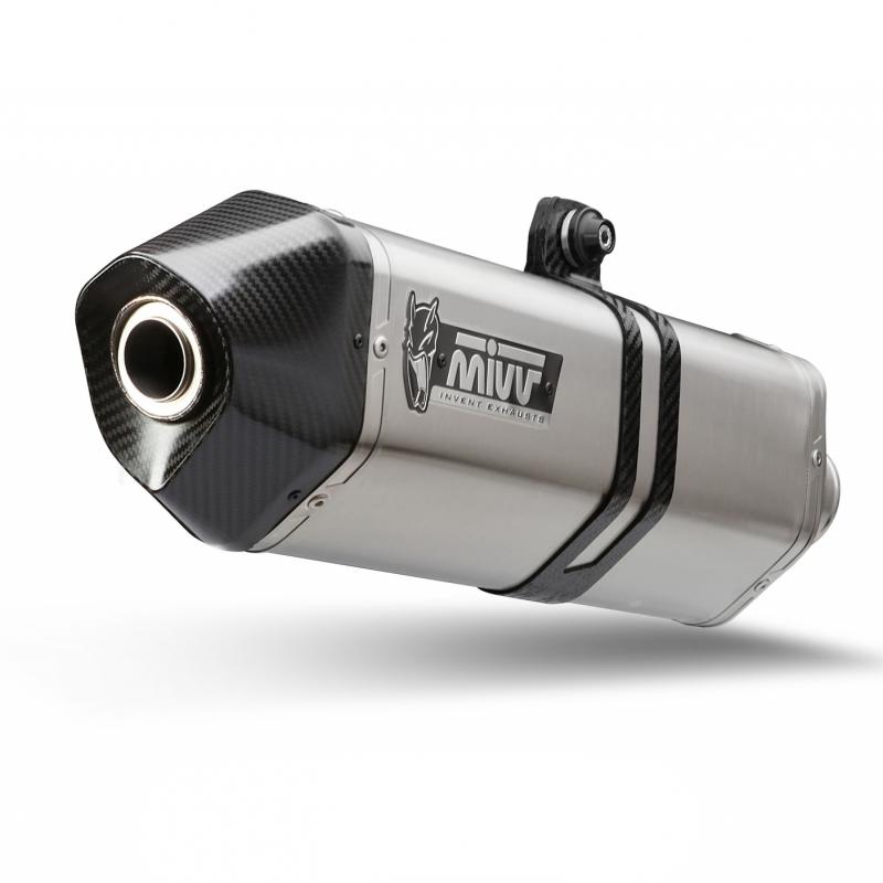 Silencieux MIVV Speed Edge inox / casquette carbone BMW F800R 09-