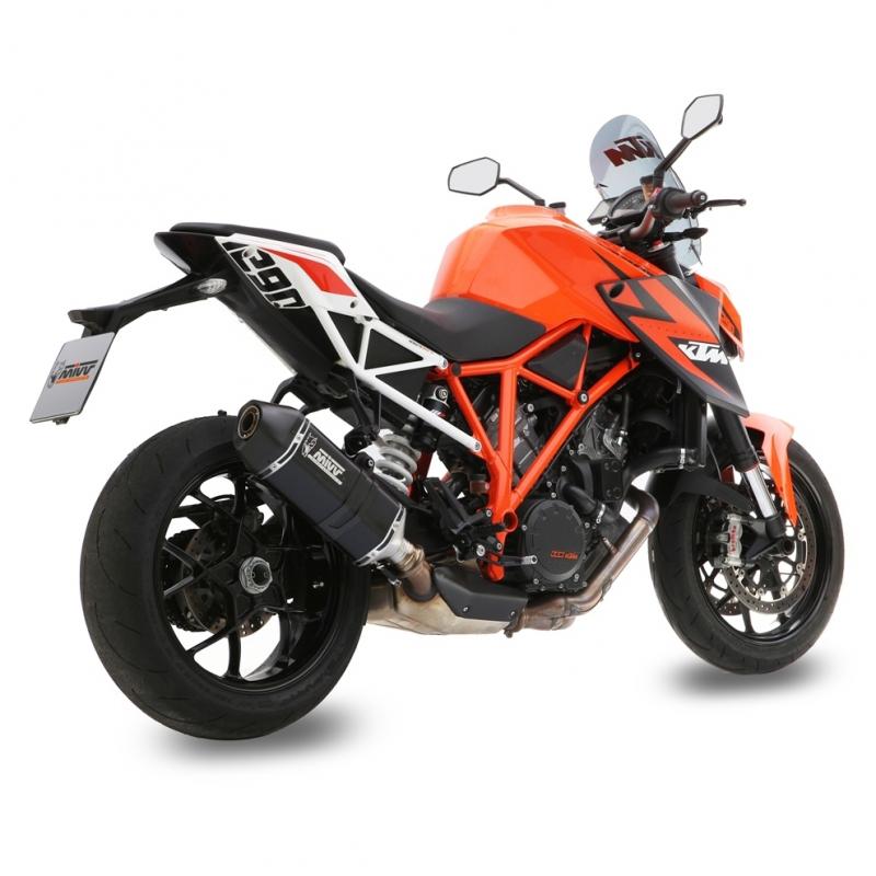 Silencieux MIVV Speed Edge Steel Black / casquette carbone KTM 1290 Su