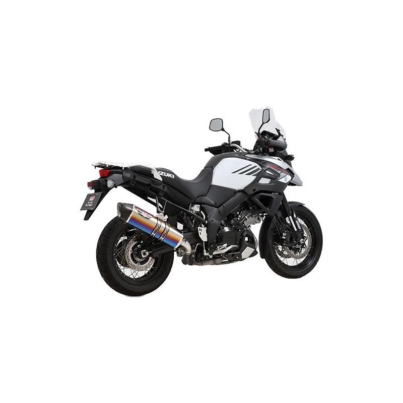 Silencieux Yoshimura Hepta Force titane bleu casquette carbone Suzuki