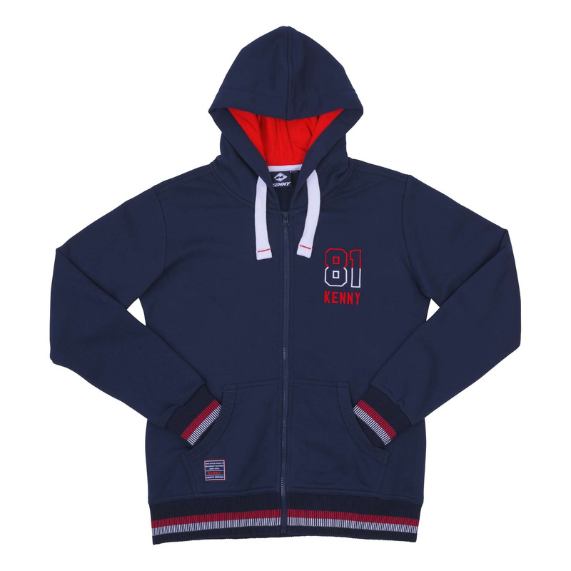 Sweat à capuche zippé femme Kenny Suzuka Woman blue