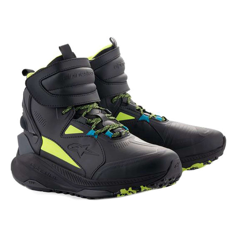 Baskets moto Alpinestars Speedstreet black/lime/blue ocean