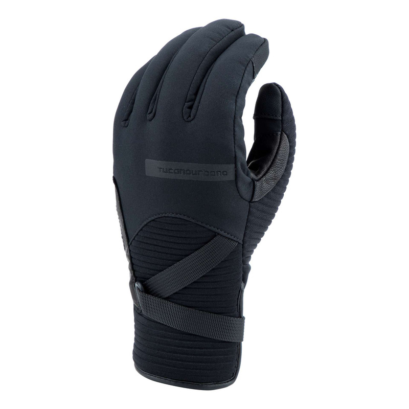 Gants cuir/textile femme Tucano Urbano Lady Break Hydroscud® noir