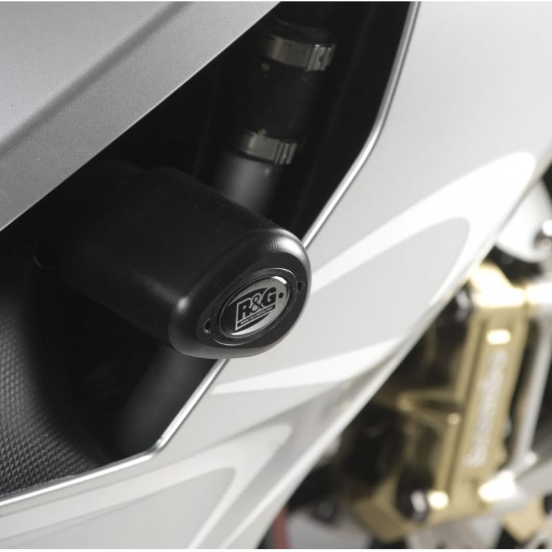 Tampons de protection R&G Racing Aero noir Aprilia RSV 1000 R 04-05