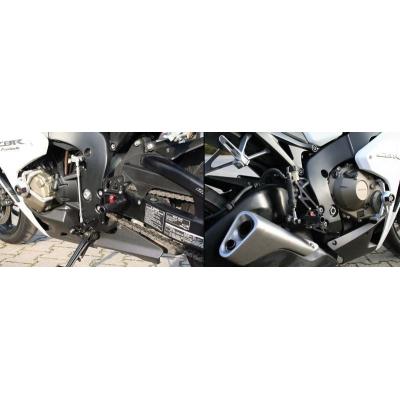 Commandes reculées LSL 2Slide Rearsets noires Honda CBR 1000 RR 08-17