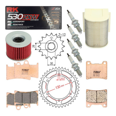 Kit entretien NF Prokit premium Yamaha XJR 1300 SP 1999-01