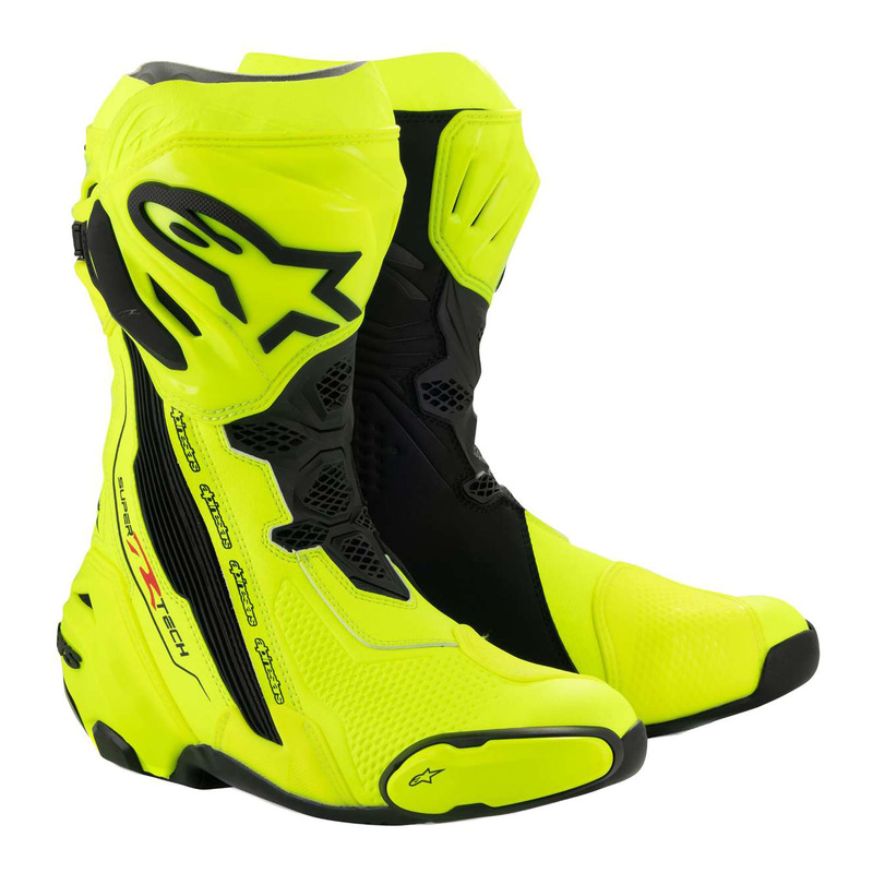 Bottes moto Alpinestars Supertech R Yellow fluo/black