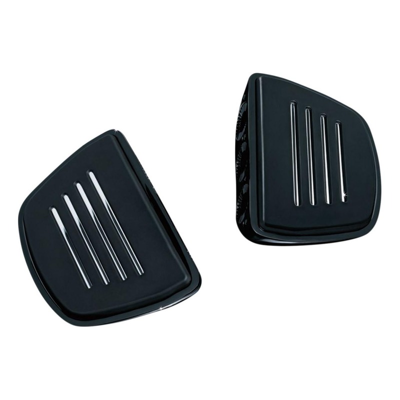 Repose pieds mini plateau premium Kuryakyn fixation cannelure noir