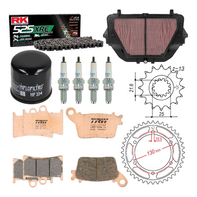 Kit entretien NF Prokit premium Yamaha YZF-R6 600 2018-19