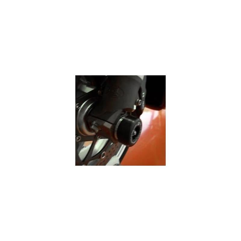 Tampons de protection de fourche R&G Racing noirs Aprilia SXV 550 06-12