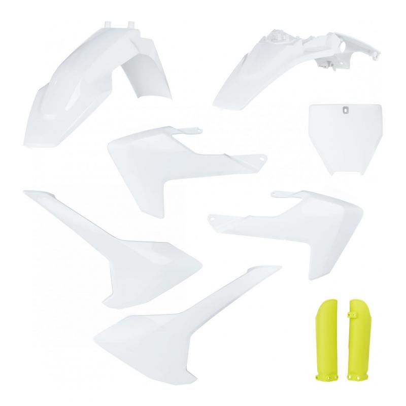 Kit plastique complet Acerbis Husqvarna 65 TC 17-23 Blanc/Jaune Brillant