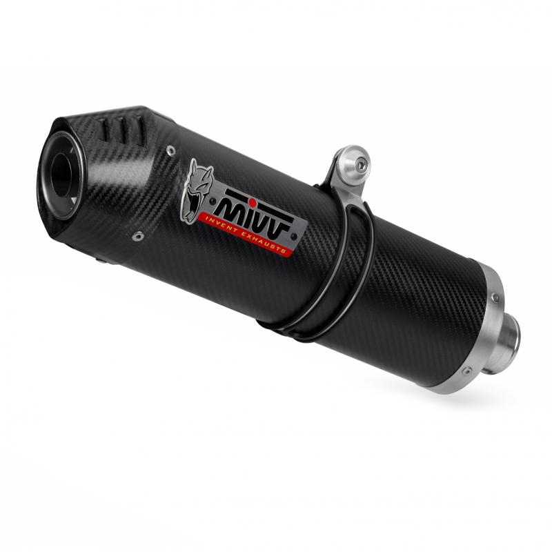 Silencieux MIVV Oval carbone / casquette carbone Triumph Tiger 800 11-