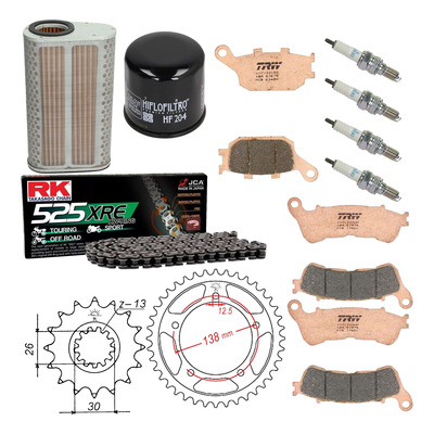 Kit entretien NF Prokit premium Honda CB600F Hornet ABS 2007-10