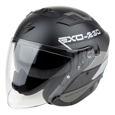 Casque jet Scorpion Exo-230 Band matt black/silver