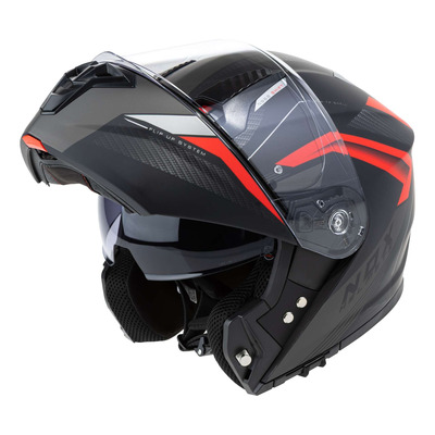 Casque modulable Nox N968 Shift noir mat/rouge