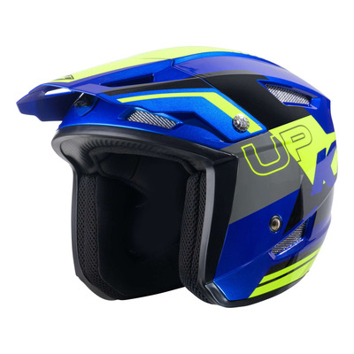 Casque trial Kenny Trial Up Graphic blue/neon yellow