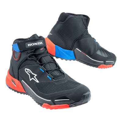 Chaussures moto Alpinestars Honda CR-X Drystars® noir/rouge/bleu