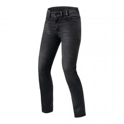 Jeans moto femme Rev'it Victoria longueur 32 (standard) gris moyen délavé