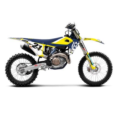 Kit déco + housse de selle Blackbird Replica Team Trophy 2019 Husqvarna 250 FC 19-20 bleu/jaune