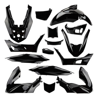 Kit plastique 14 pièces noir TNT Honda PCX 125 2021-23