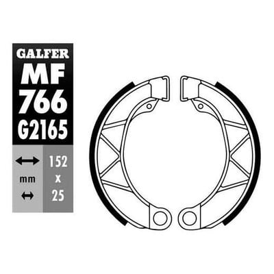 Mâchoire de frein 25 Galfer 125/150/175 Lambretta Dl