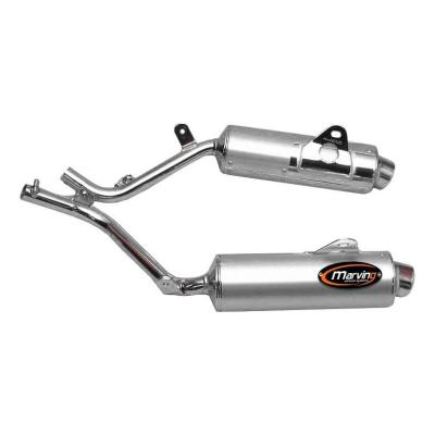 Silencieux Marving Amacal aluminium Ø 100 mm Honda NX 650 Dominator 88-94 (paire)