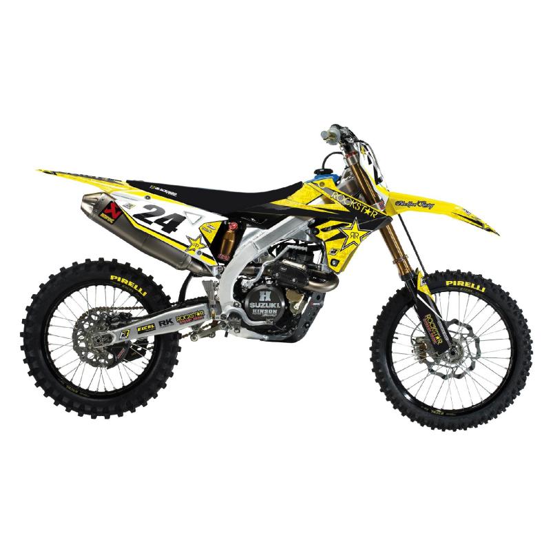 Kit déco + housse de selle Blackbird Rockstar Energy Suzuki 450 RM-Z