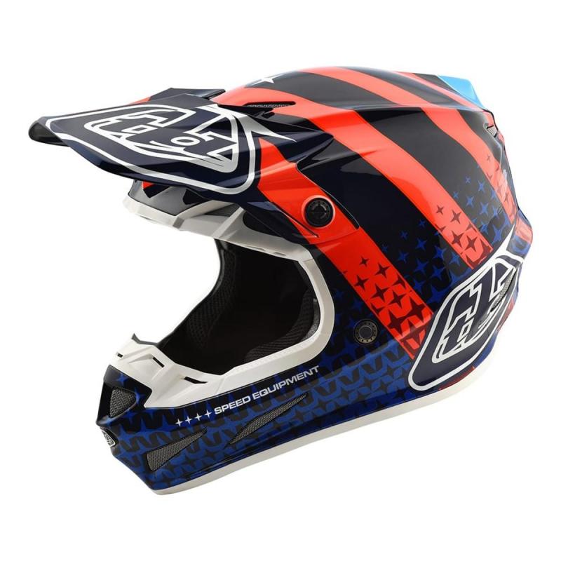 Casque cross Troy Lee Designs SE4 Carbon Squadra Streamline- L