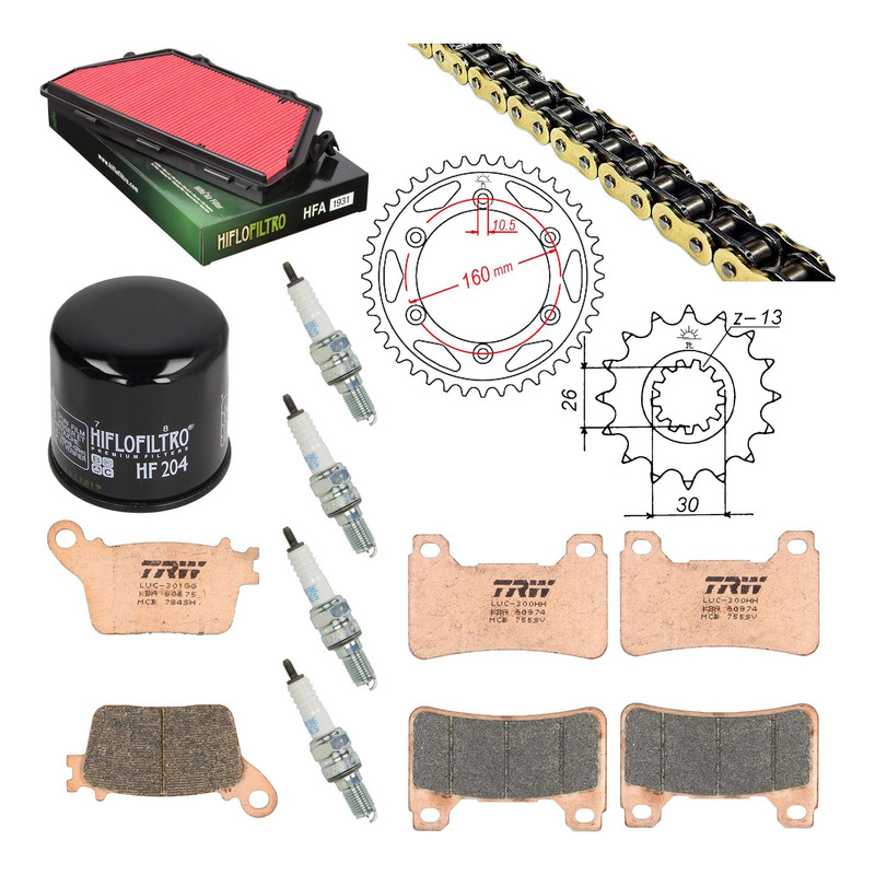 Kit entretien NF Prokit premium Honda CBR 1000 RR 2008-16
