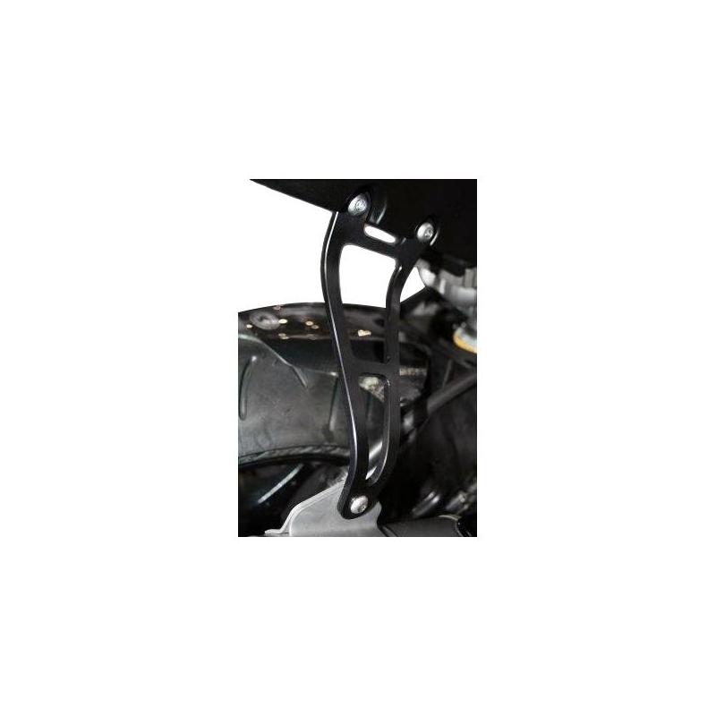 Patte de fixation de silencieux R&G Racing noire Suzuki GSX-R 600 08-10 l’unité