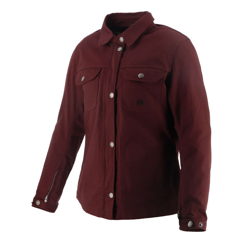 Blouson textile femme Helstons Detroit Girl bordeaux
